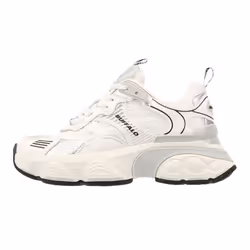 ) Buffalo Truck Women's White/Silver Trainers - White, 5 (Adults' - Additional view 5