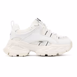) Buffalo Saturn Lace Women's White Trainers - White, 6 (Adults' - Additional view 4
