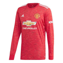 2020-2021 Man Utd Adidas Home Long Sleeve Shirt - M