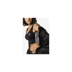 Women's adidas Originals Crop Tank Top Black White - 16