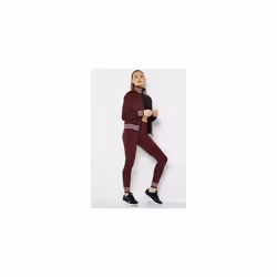 Womens adidas Trefoil Activewear Tights Maroon - UK8