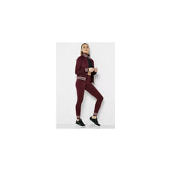 Womens adidas Trefoil Activewear Tights Maroon - UK8