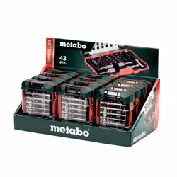 METABO 626719000 Screwdriver Bit Set Plastic Cassette 43