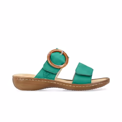 ) 60894-52 | Green | Womens Adjustable Mule Sandals - 6 (Adults'
