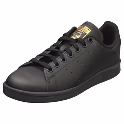 adidas Stan Smith J Kids Classic Trainers in Black Gold - 4