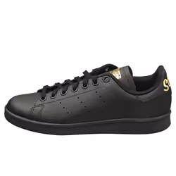 adidas Stan Smith J Kids Classic Trainers in Black Gold - 4