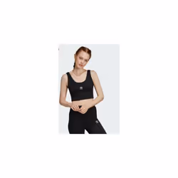 adidas Originals Womens Crop Tank Top Black - UK12