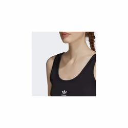 adidas Originals Womens Crop Tank Top Black - UK12