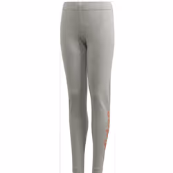 ) adidas Junior Girls Linear Leggings Grey FM7023 - age 4-5 Years (Height 110cm