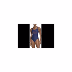 Womens adidas Fit Suit Bos Swimsuit Swimming Costume Navy Blue / Red FJ4486 - UK30