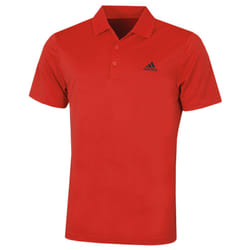 adidas Golf Mens 2021 Performance Left Chest Logo Stretch Soft Polo Shirt - L, Collegiate Red