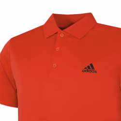 adidas Golf Mens 2021 Performance Left Chest Logo Stretch Soft Polo Shirt - XL, Collegiate Red
