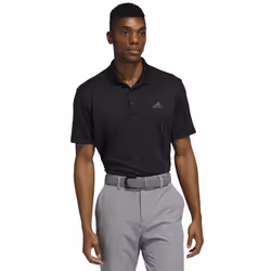 adidas Golf Mens 2021 Performance Left Chest Logo Stretch Soft Polo Shirt - S, Black