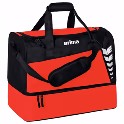 Six Wings Sports Bag with Bottom Compartment, Red/Black, S, Western
