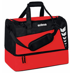 Six Wings Sports Bag with Bottom Compartment, Red/Black, S, Western