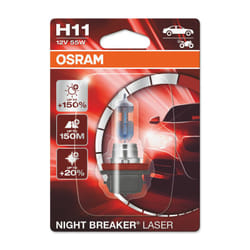 OSRAM Night Breaker Laser Bulb H11 12V/55W - X1, white