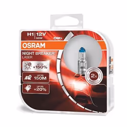 Light Bulbs; OSRAM; NIGHT BREAKER LASER next Generation; H1 12 55 P14.5s 4200 Halogen; for FORD, VAUXHALL, HONDA, AUDI, VOLKS ...