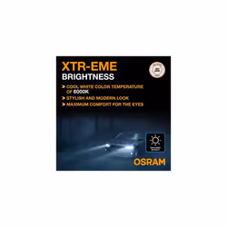 OSRAM LEDriving XTR, ?H4 LED headlight lamps, cool white LED light, off-road only, 64193DWXTR, folding box (2 lamps)