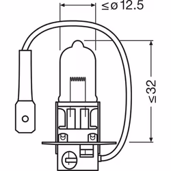 OSRAM 64151NL-2HB Bulb, spotlight H3 12V 55W