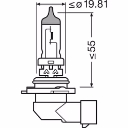 OSRAM 9006NL-2HB Bulb, spotlight HB4 12V 51W