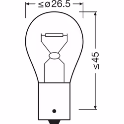 OSRAM 7507ULT-2BL Light Bulbs 12 21 PY21W