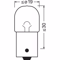 OSRAM 5007-2BL Light Bulbs 12 5 R5W