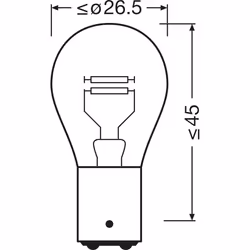 OSRAM 7225-2BL Light Bulbs P21/4W 12 21/4