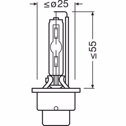 OSRAM 66240-1HB Bulb, spotlight D2S 85V 35W 4100K