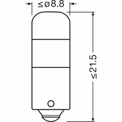 OSRAM 3893DWP-2BL Light Bulbs LED 12 0,8