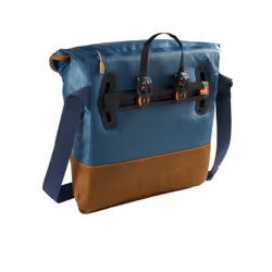 VAUDE CityMe Bike Rear Bicycle bag 18 L Polyamide, Polyurethane Blue, Brown