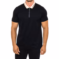 Polo De Manga Corta 745400533200 Para Hombre - black, S