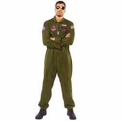 Men's Top Gun jumpsuit costume - L