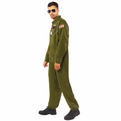 Men's Top Gun jumpsuit costume - L