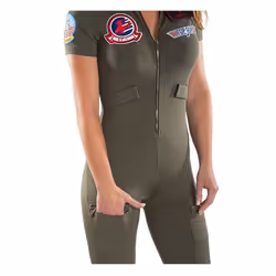 Adult Top Gun Jumpsuit Costume - Large
