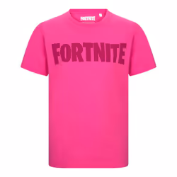 FORTNITE | Toys & Gamers | LOGO | Pink | Short Sleeved | Unisex Kids | Crew | Gaming Cotton T-Shirt Sizes 16 Years