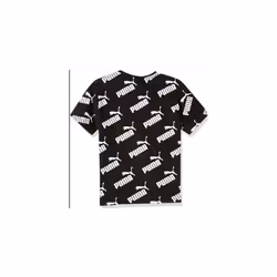 ) Junior Puma Amplified All Over Print Tee T-Shirt Graphic Black White 5816563 - Age 9-10 Years (140cm