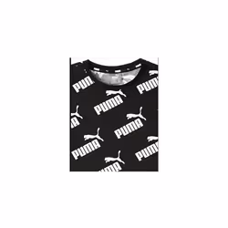 ) Junior Puma Amplified All Over Print Tee T-Shirt Graphic Black White 5816563 - Age 9-10 Years (140cm