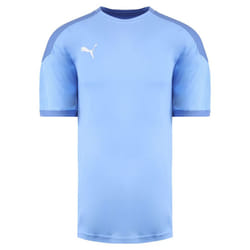 Puma DryCell TeamFinal 21 Short Sleeve Mens Light Blue Training Jersey T-Shirt 656481 18 (UK ) - M