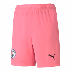 2020-2021 Man City Away Goalkeeper Shorts (Pink) - Kids - LB