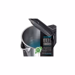 - Electric Kettle 1.5 L Cordless 2200W, Energy Saving, Temperature Control 40C - 100C, Keep Warm, BPA free No Plastic, Fast Boil Auto Shut-Off,