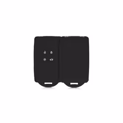 Car Key Cover Compatible with Renault 4 Button Car Key Smart Key (only Keyless Go) - Silicone Protective Key Fob Cover with B ...