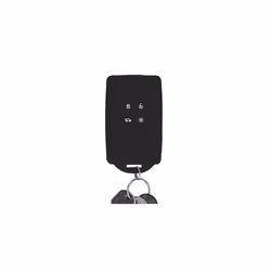 Car Key Cover Compatible with Renault 4 Button Car Key Smart Key (only Keyless Go) - Silicone Protective Key Fob Cover with Built-in Eyelet - Black