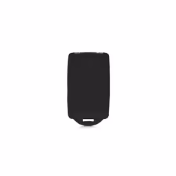 Car Key Cover Compatible with Renault 4 Button Car Key Smart Key (only Keyless Go) - Silicone Protective Key Fob Cover with Built-in Eyelet - Black
