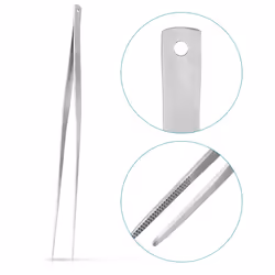Stainless Steel Kitchen Tweezers - 40 cm Precision Kitchen Tweezer Tongs for Cooking, Garnish, Cake Decorating - Extra Long Chef Tweezers