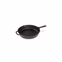 Navaris Cast Iron Skillet Pan - Oven Safe 2 Handle Frying Skillets - Pre Seasoned Pans for Stove or BBQ Cooking - 30 cm / 12 ...