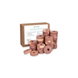 Cedar Wood Moth Repellent Hangers - Set of 45 Natural Cedarwood Anti Clothes Moth Rings - Pack of Wardrobe, Drawer, Storage Freshener Blocks