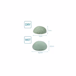 Navaris Set of Konjac Sponges - 3x Natural Exfoliating and Cleansing Sponge Shower Puffs for Face and Body including Bamboo Charcoal and Green Te