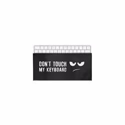 Keyboard Cover Compatible with Universal Keyboard (L) - Dust Cover PC Keyboard Fabric Case - Don't touch my keyboard