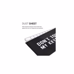 Keyboard Cover Compatible with Universal Keyboard (L) - Dust Cover PC Keyboard Fabric Case - Don't touch my keyboard
