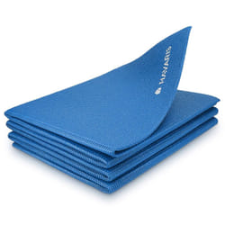 Foldable Yoga Mat for Travel - 4mm Thick Exercise Mat for Yoga, Pilates, Workout, Gym, Fitness - Non-Slip Folding Portable Outdoor Camping Mat
